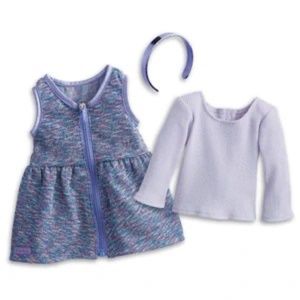 American Girl Doll Clothes Truly Me Purple Sparkle Outfit